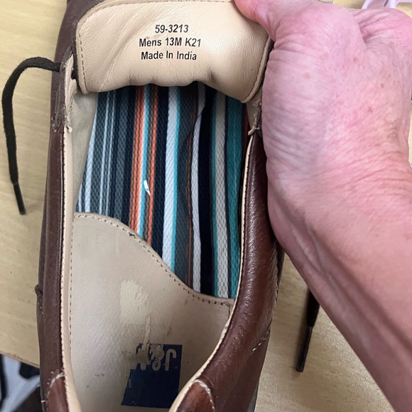 Johnston & Murphy Lace to Toe Brown Leather Sneaker EUC - Picture 5 of 7